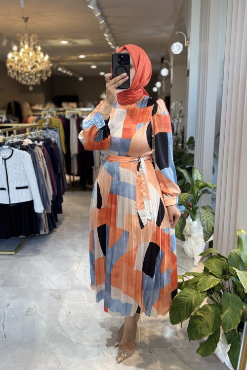 NPRİVE FERAY ELBİSE Oranj