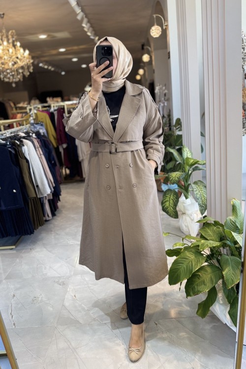 MİX TRENÇKOT Vizon