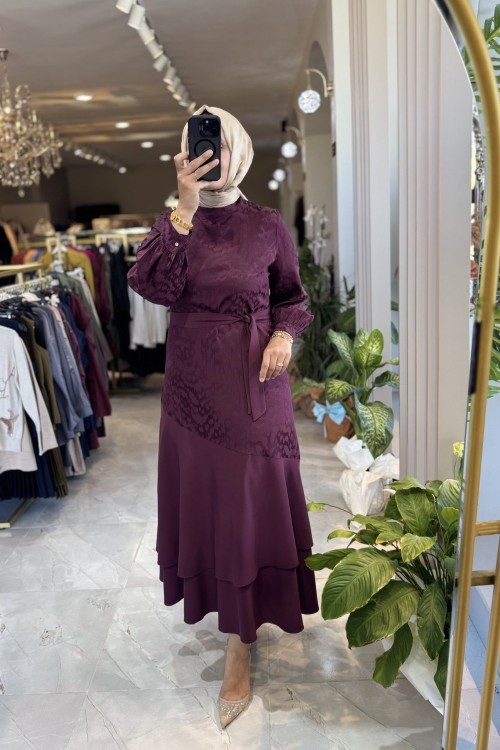 NPRİVE MEYRA ELBİSE Bordo