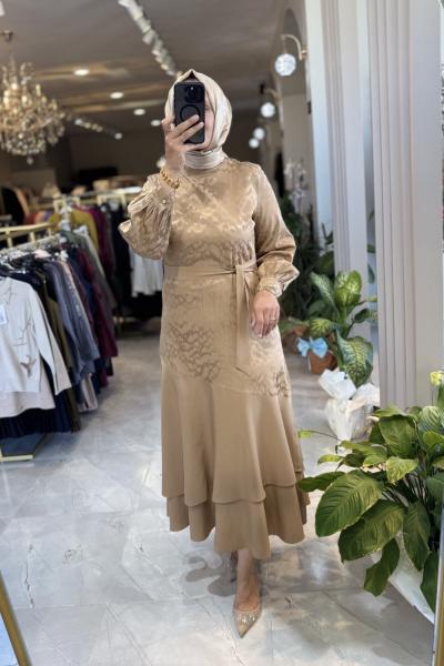 NPRİVE MEYRA ELBİSE Camel