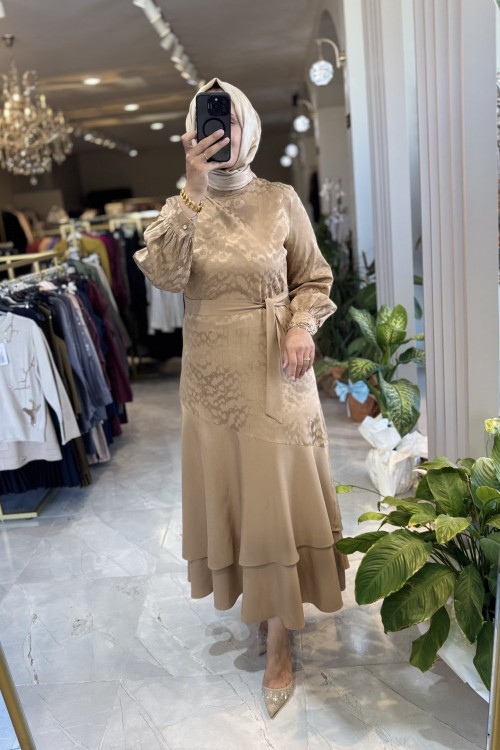 NPRİVE MEYRA ELBİSE Camel