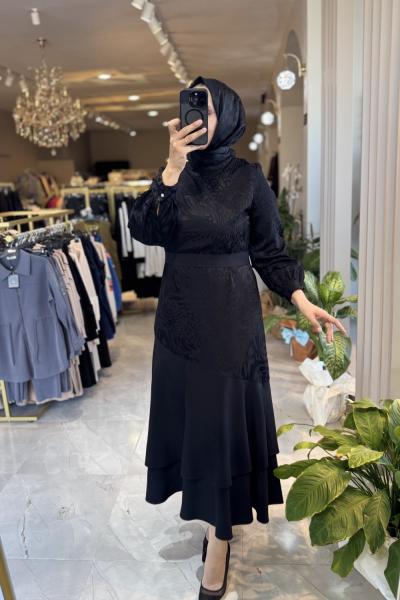 NPRİVE MEYRA ELBİSE Siyah