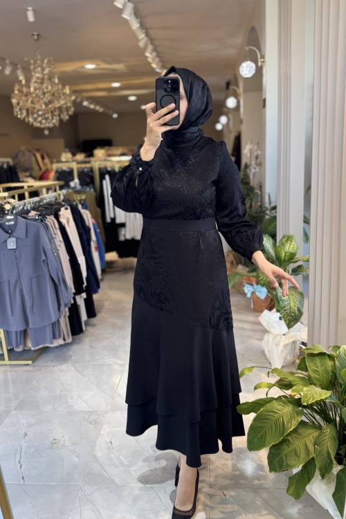 NPRİVE MEYRA ELBİSE Siyah