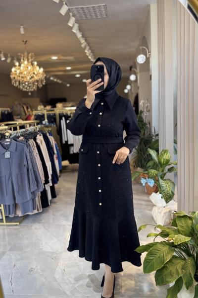 HİFA ELBİSE  Siyah