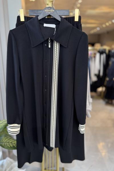 7105 RİBANA DETAY TAKIM Siyah