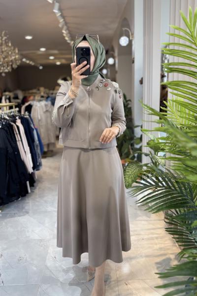 NPRIVE GÜLFEM TAKIM 4262 Bej