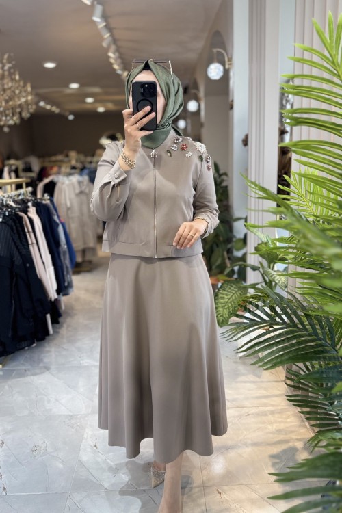 NPRIVE GÜLFEM TAKIM 4262 Bej