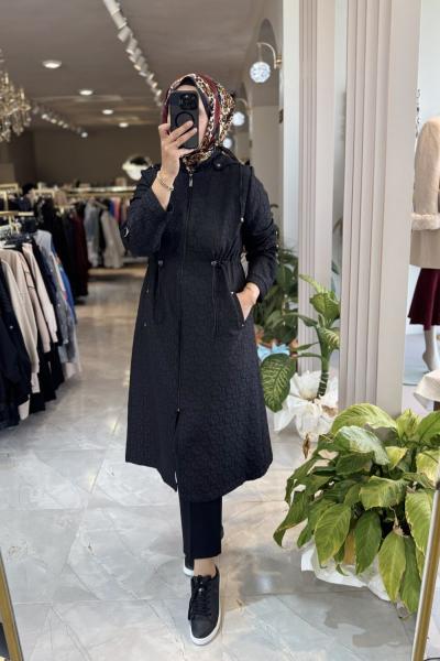 4102 KAPİTONE KAP Siyah