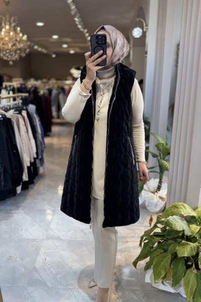 NPRİVE 4078 KAPİTONE YELEK Siyah