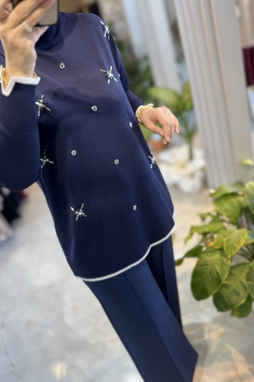 NPRIVE MERSERIZE 7030 TUNİK Lacivert