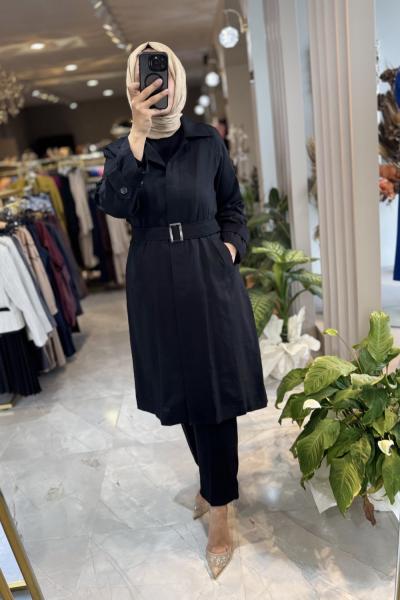 GAZELLA  44403 TRENÇKOT Siyah