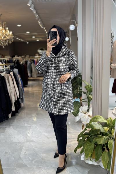 NPRİVE 9460 KAZAYAĞI DESEN GİYÇIK KAP Siyah