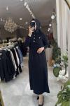 ALARA MERSERIZE ELBİSE 3557 Siyah