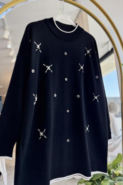 NPRIVE MERSERIZE 7030 TUNİK Siyah