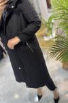NPRİVE 4306 KAPŞON DETAY TRENÇKOT Siyah