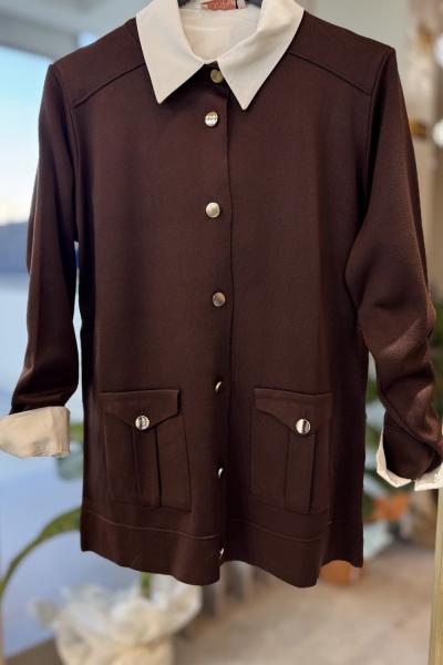 ARMİNE 4120 HIRKA Kahverengi