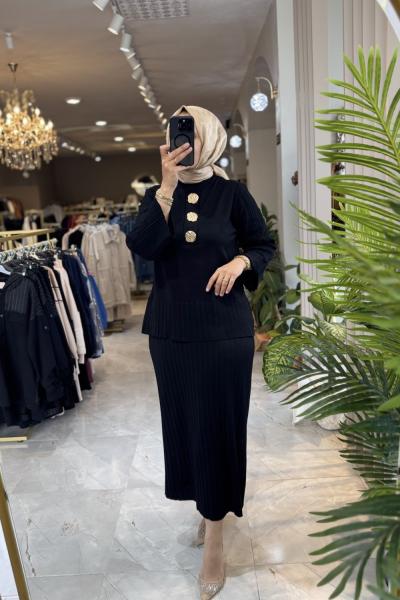 SIRMA MERSERIZE TAKIM 3556 Siyah