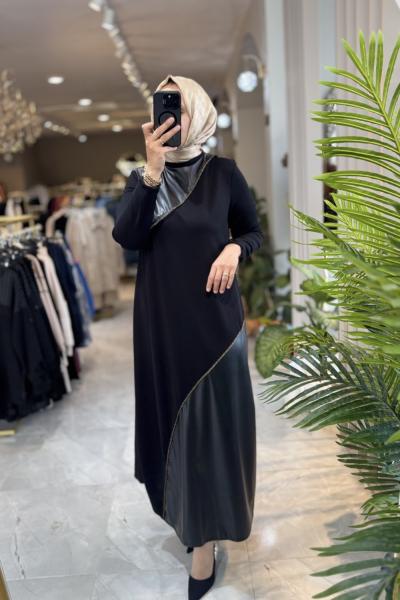 LALE ELBISE 1510 Siyah