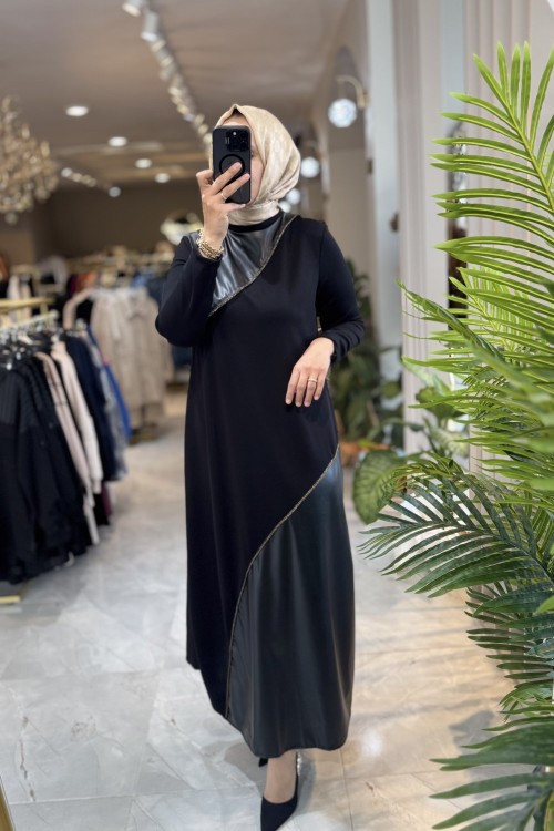 LALE ELBISE 1510 Siyah