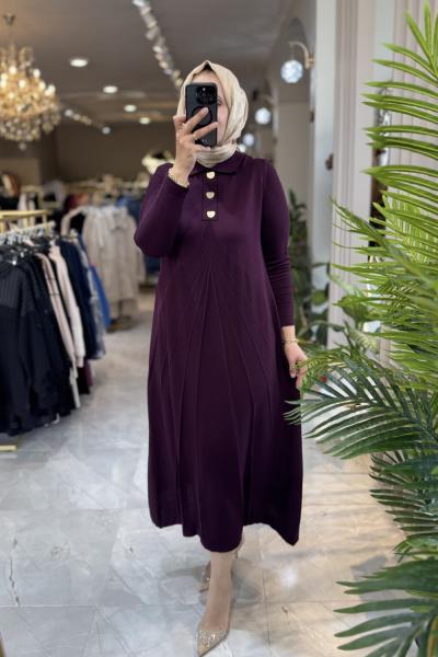 Senore elbise 3520 Mürdüm