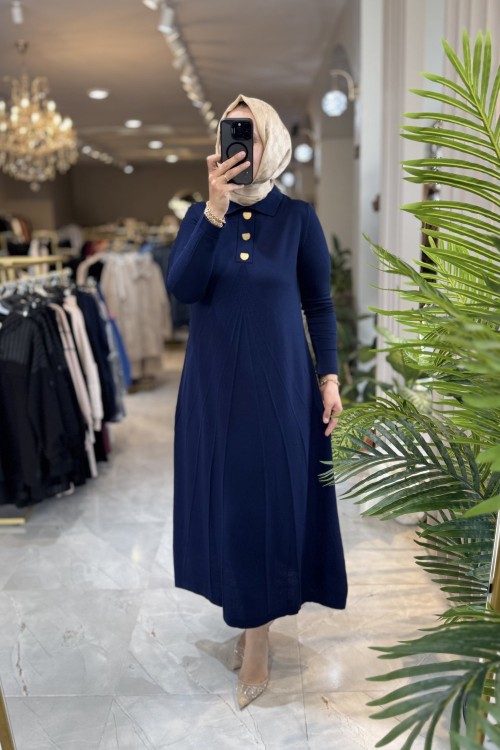 SENORE ELBİSE 3520 Lacivert