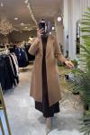 NPRIVE 4168 KÜRK YAKA KABAN Camel