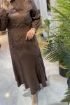 NPRİVE MEYRA ELBİSE Kahverengi
