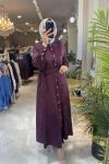 NPRİVE 3236  AHU ELBİSE Bordo