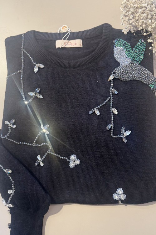 NPRİVE 7017 KUŞ DET.KAZAK Siyah