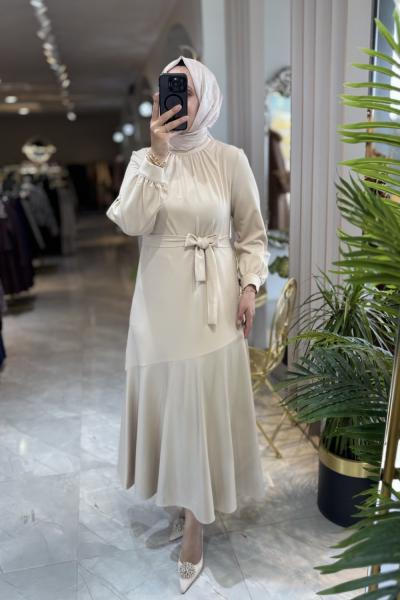 KİANA ELBİSE 3601 Bej