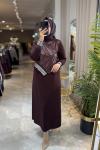MARSİLYA ELBİSE 3612 Acı Kahve
