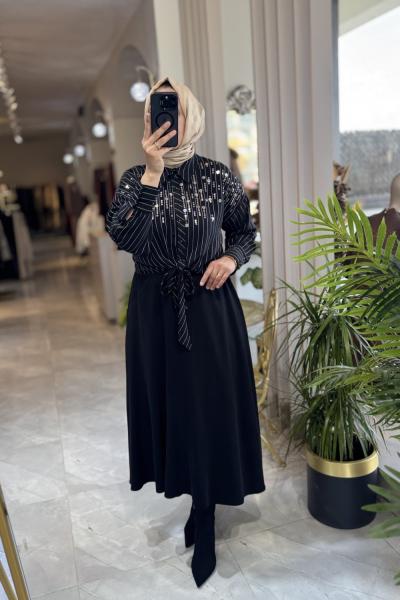 NPRİVE 9494 RANA TAKIM  Siyah