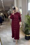 VENESSA ELBİSE Bordo