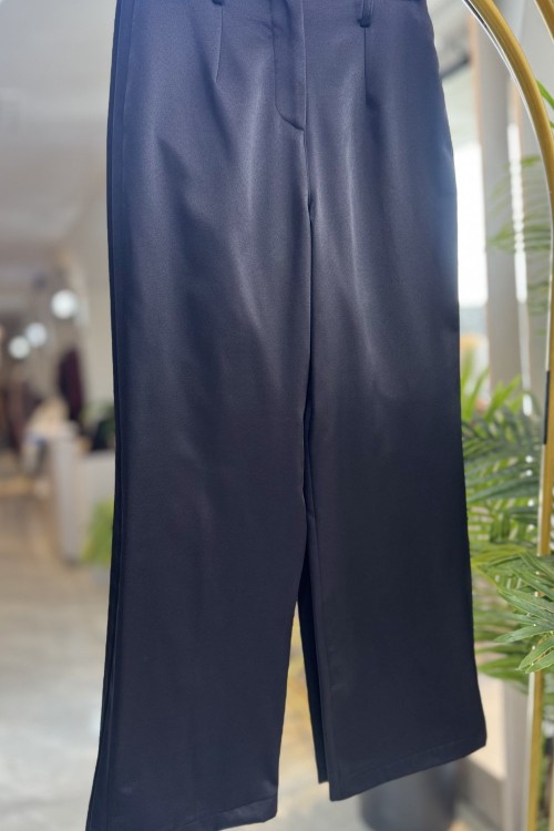 NPRİVE 6193 BOL PAÇA PANTOLON Siyah