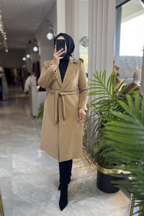 NPRİVE LİNE KAŞE KABAN (4334) Latte