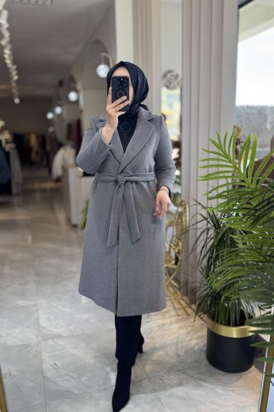 NPRİVE LİNE KAŞE KABAN (4334) Gri