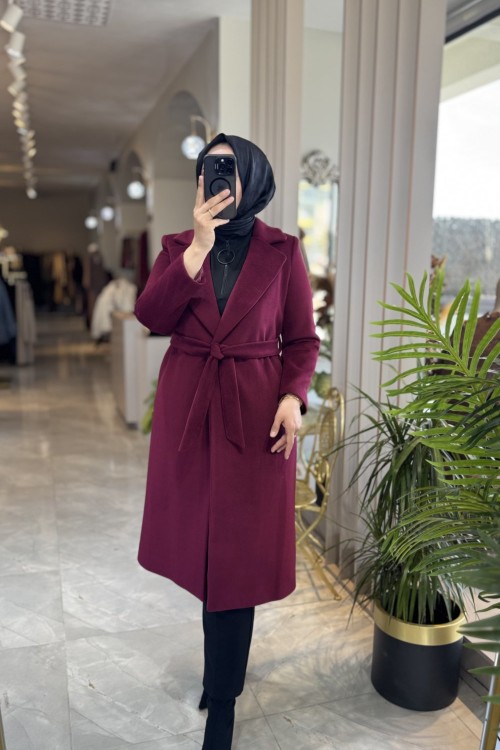 NPRİVE LİNE KAŞE KABAN (4334) Bordo