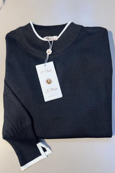 NPRİVE 7036 MERSERİZE TUNİK Siyah