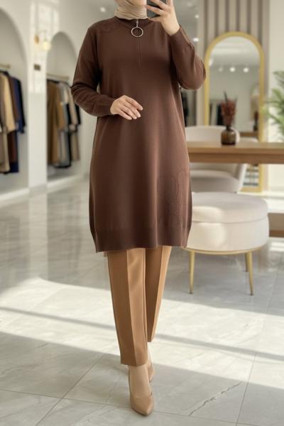 ARMİNE 4111 TUNİK Acı Kahve