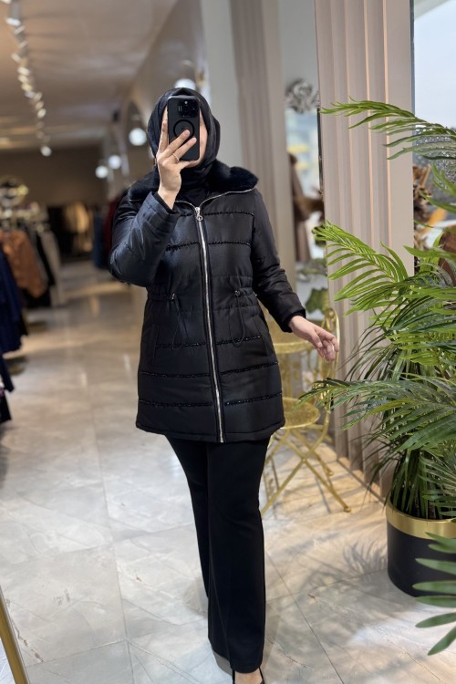 NPRİVE GLOW ŞİŞME KABAN Siyah