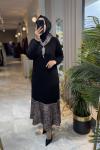 BELİZ ELBİSE 3618 Siyah