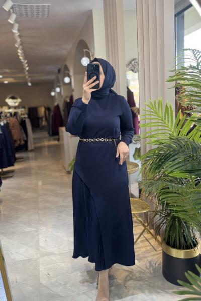 MİLANO ELBİSE 3616 Lacivert