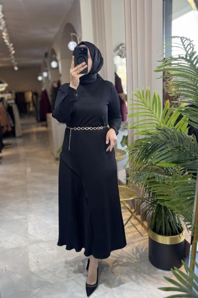 MİLANO ELBİSE 3616 Siyah