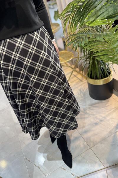 SİYAH EKOSE ETEK  Siyah