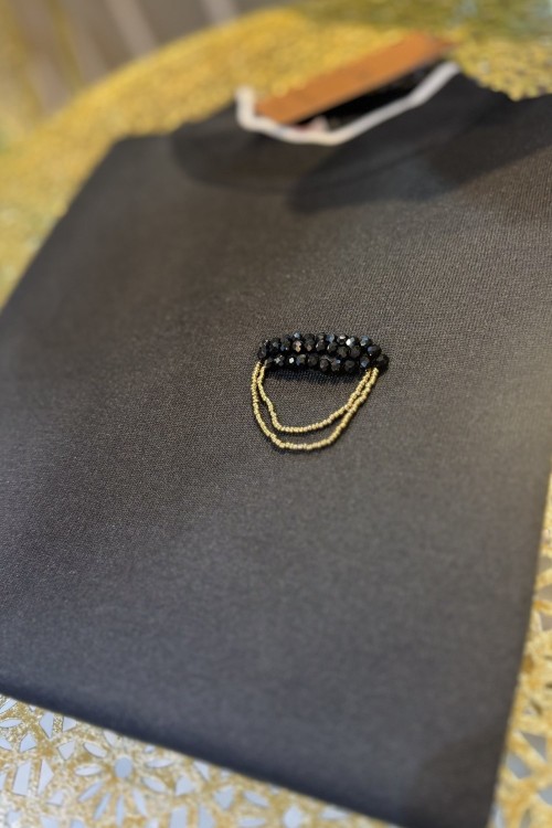 NPRİVE 7043 BROŞ DET.KAZAK Siyah