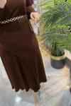 MİLANO ELBİSE 3616 Kahverengi