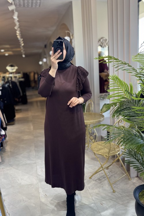 İLKİM MERSERIZE EELBİSE 143 Kahverengi