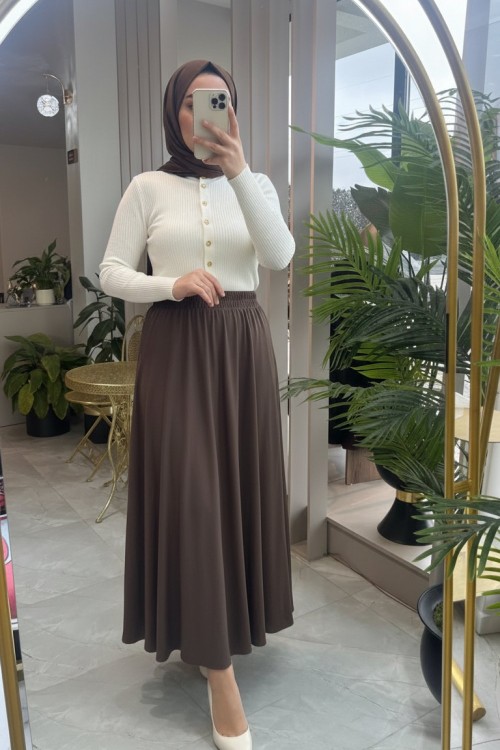 PAMUK TENCEL ETEK Kahverengi