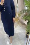 SEVDE ELBİSE 3575 Lacivert
