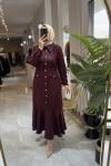 MARGARİTA ELBİSE Bordo